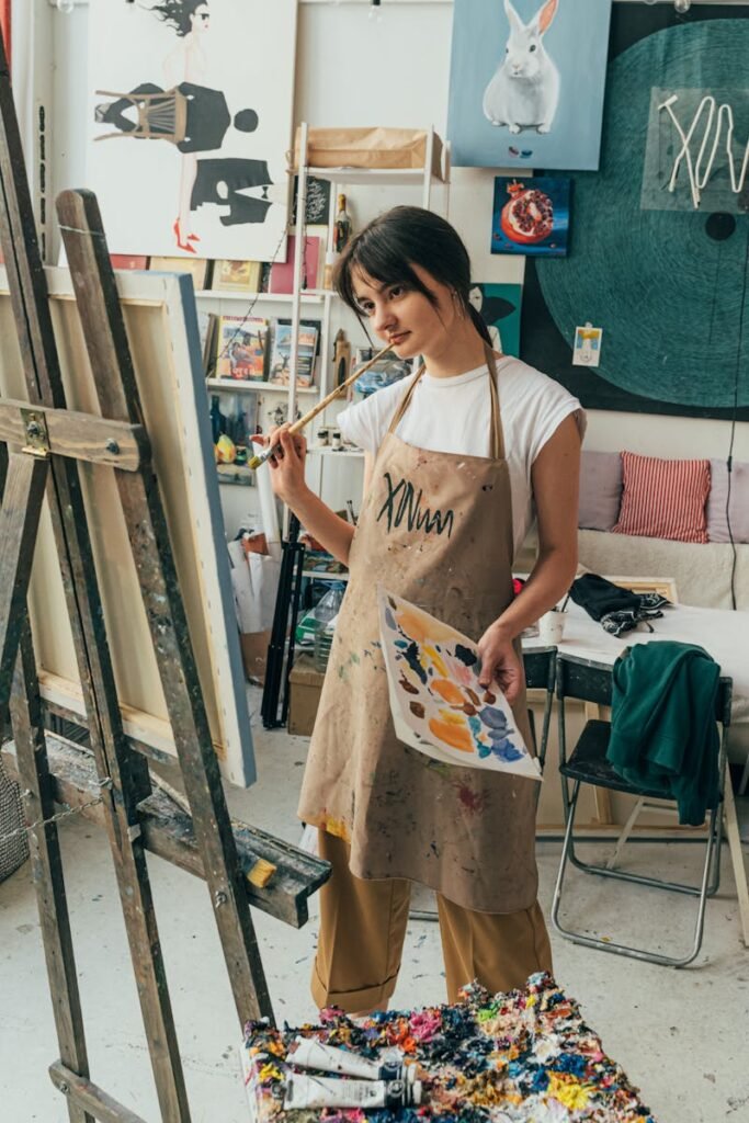 A Woman in the Art Studio